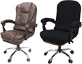 NeColorLife Office Chair Cover with Armrest Covers,Medium,Black | Thick Stretch Jacquard Fabric Helps Protect Office and Desk Chairs From Daily Wear; Includes 2 Armrest Covers. by NeColorLife