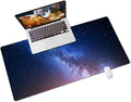 QiyI PU Leather Large Mouse Pad, Office Decor, 31.5" x 15.7", Starry Sky | Desk Décor Accessories, Extended Size, Waterproof & Easy to Clean, Smooth Surface, Non Slip Desk Organization by QIYI