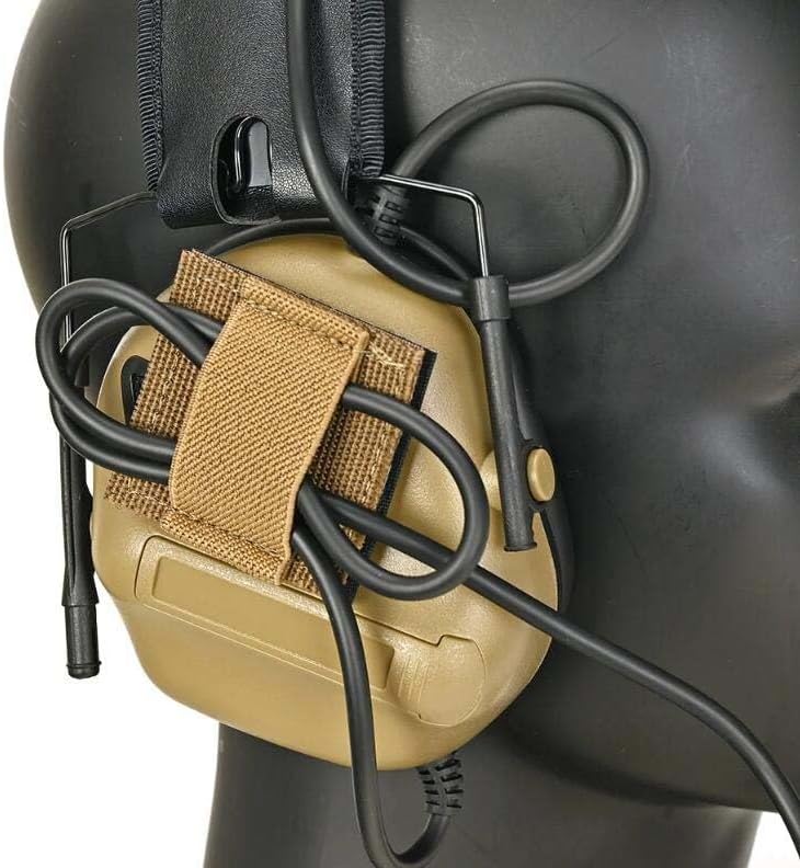 6 Packs Tactical Headphone Cable Storage Board Fastening Cable Ties Strap for Helmet Headset Walkie-Talkie Wire Hook and Loop Sticker(Black,Gren,Tan) - Image 7