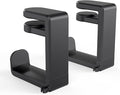 EURPMASK 2 Pack Rotating Headphone Stand,Adjustable Clamp-on Headset Holder | 360°Swivel,Headset Hanger Hook Under Desk,No Residue,Cable Organizer,Soft Rubber Pads,Keep Headphones Secure&Desk Tidy,Black by EURPMASKChoosethecolorofeurope