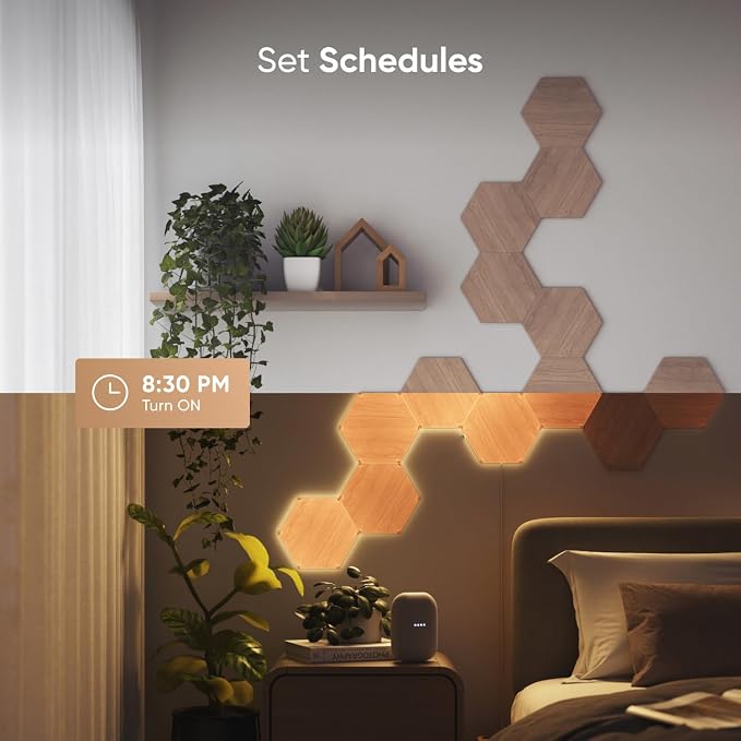 Nanoleaf Elements Hexagon Lights, Smart RGBW LED Wall Light Panels, 13 PK - Image 8