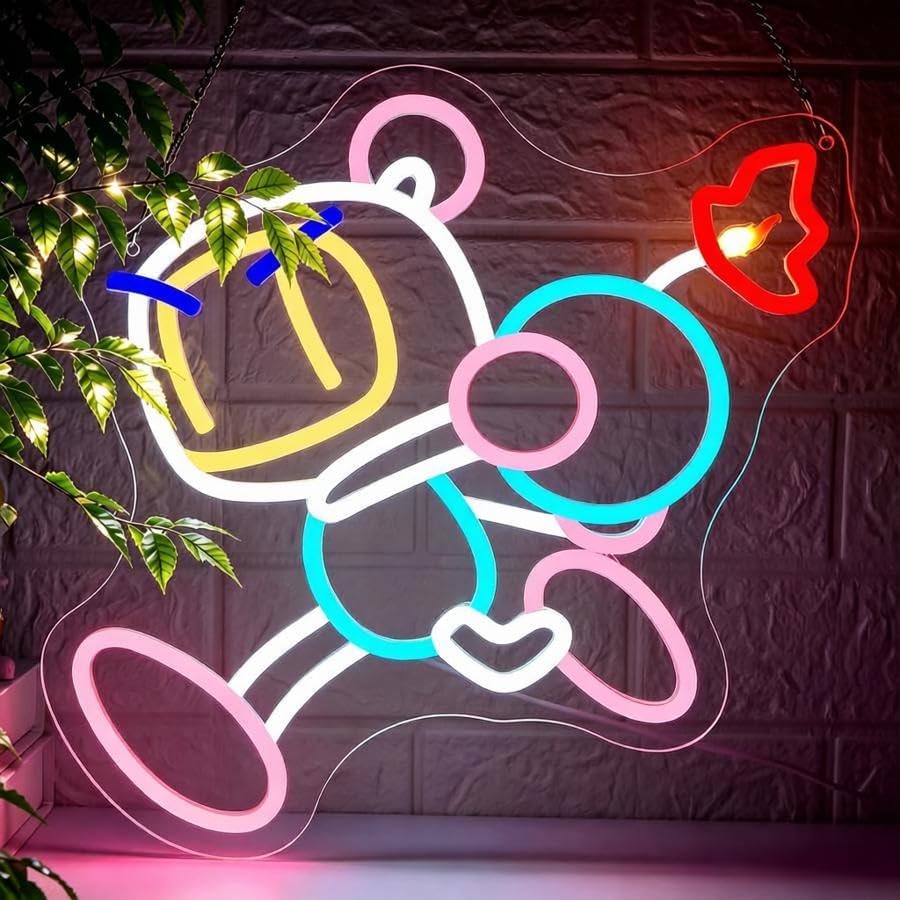 Game Neon Sign for Wall Decor Gaming Neon Light for Man Cave Game Room by FuzuneliDimmableLEDNeon
