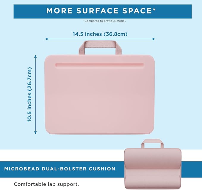 LAPGEAR Compact Lap Desk – Rose Quartz, Fits 14" Laptops - Image 5