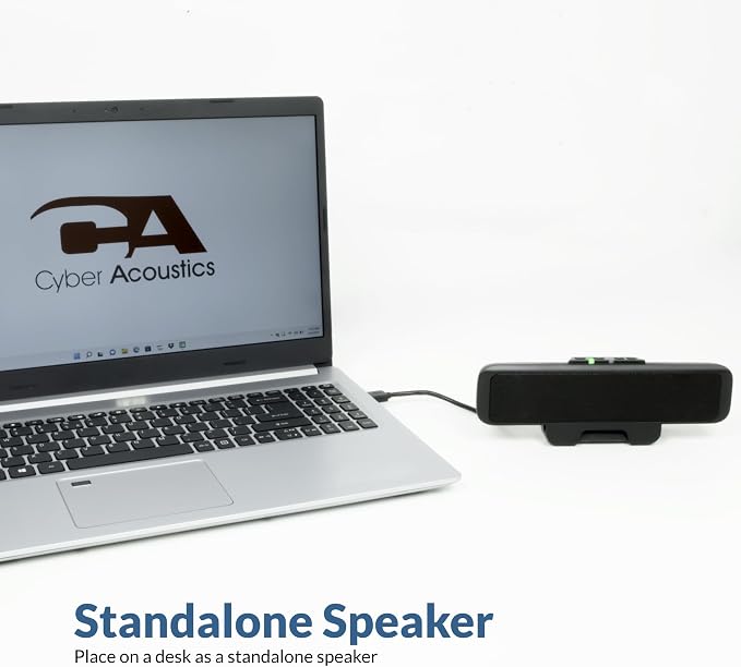 Cyber Acoustics CA-2890 USB Speaker Bar, 10W, Clip-On Monitor Mount Design - Image 4