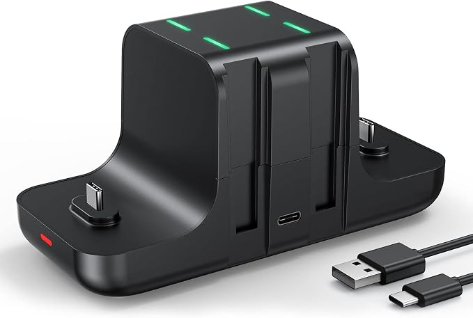 NEWDERY 6-in-1 Charger Dock for Nintendo Switch Pro Controller and Joy con by NEWDERY