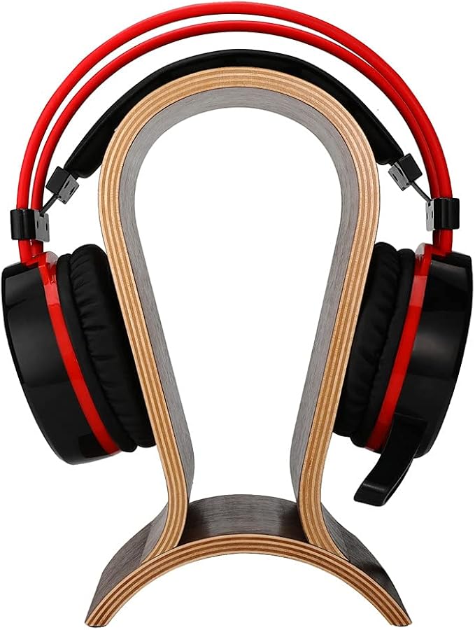 Headphone Stand Wood, Headset Stand for Desk, Walnut Gaming Headphone Holder Compatible for Sennheiser, Bose, Beats, Razer, AKG, Airpod Max, HyperX, Sony PS4 et. | Gaming Headset Holder Compatible for Sennheiser, Bose, Beats, Razer, AKG, Airpod Max, Hy... - Image 3