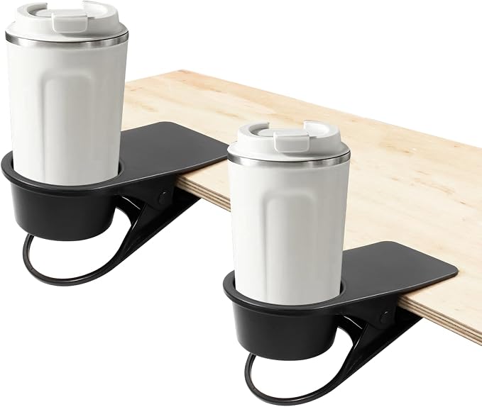 Jiozermi 2Pcs Drinking Cup Holder Clip, Black - Image 4