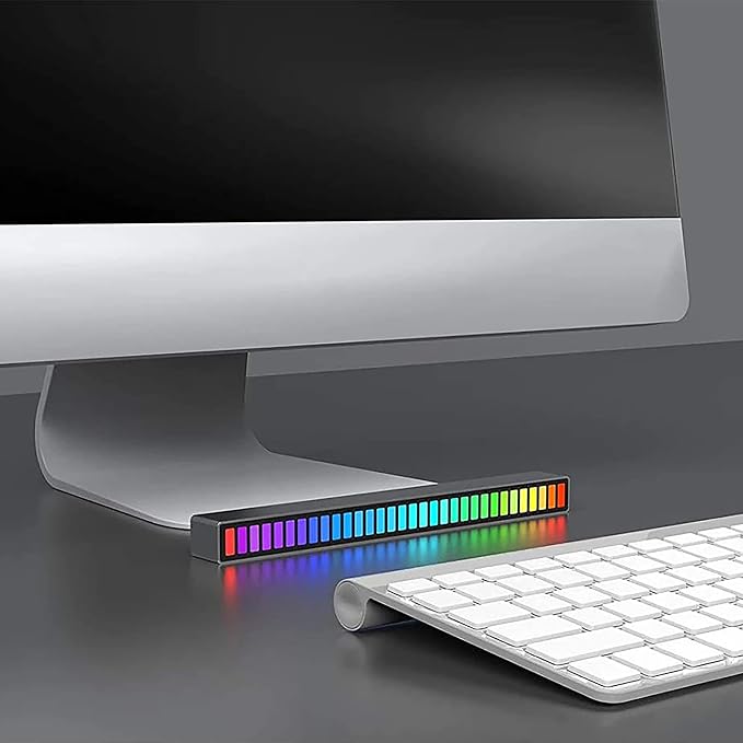 XTREME Monster Sound-Reactive Multicolor LED Equalizer Light Bar, Horizontal/Vertical Mounting, Rechargeable, USB Charging Cable Included - Image 2