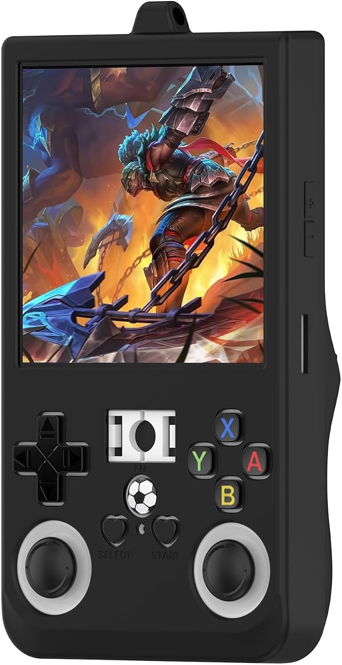 2-Pack Compatible with R36 Max Handheld Game Console Case, Slim Soft Silicone Full Protective Case Cover for R36 Max Accessories (Black+Black) - Image 3