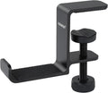 aceyoon Under Desk Headphone Hanger, Aluminum Headphone Stand,Headset Holder Space-Saving for Bag/Backpack/GamingHeadphone, Black by aceyoon