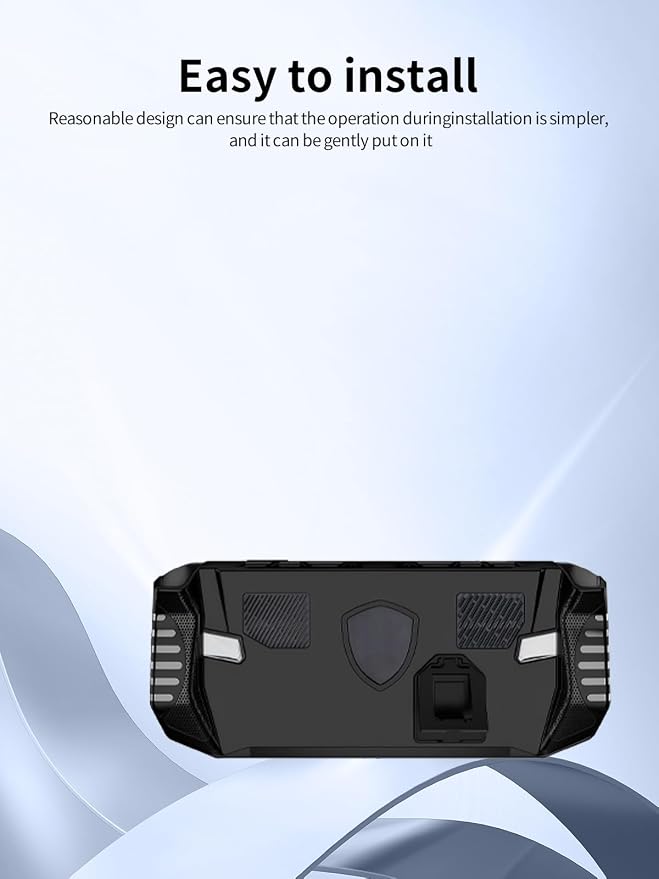 Case for MSI Claw A8 BZ2EM 8-inch Handheld Gaming Console, Thin Slim Lightweight&Stand&Scratch Proof Durable Protection Rubber TPU Cover (Black). - Image 6