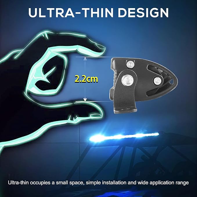 CO LIGHT Led Light Bar Single 7 inch Slim Single Row Lightbar Driving Combo Beam Off Road Fog Work Lights with Mounting Brackets & 6D Reflectors for Truck, Car, Cabin, Boat, ATV, UTV - Image 4