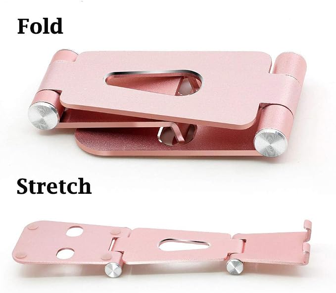 MEIZHEN Adjustable Metal Stand Nintendo Switch Playstand Cell Phone Stand Tablet Stand Universal 270 Degree Multi-Angle Rotatable,Fits All Smartphone iPad and Tablets - Rose Gold… - Image 4