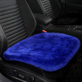 LLB Genuine Sheepskin Car Seat Cushion Seat Covers for Cars Trucks SUV Comfort Seat Protector Pad for Car Driver Seat Car Accessories for Women Office Chair Car Decor (Blue, Front Seat Cushion-1 Pc) by LLB