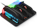 Joy-Con Charging Dock for Nintendo Switch 2, JoyCons 2 Charger Accessories 4 in 1 with LED Indicator, Vibration RGB Light and Charging Cable by ID+CHINSION