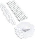 Gel Cloud Wrist Rest for Keyboard and Mouse Pad Set - Clear White by CFHYZAZNCL