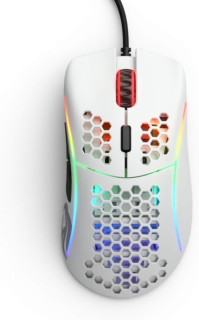 Glorious Model D- (Minus) Lightweight Gaming Mouse, Matte White (GLO-MS-DM-MW) (Renewed) - Image 2