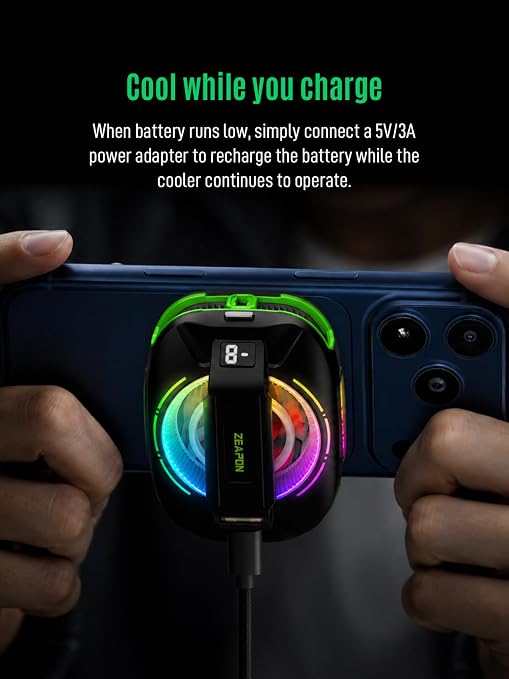 Cordless Magnetic Gaming Phone Cooler with 3000mAh Battery 30s Rapid Freeze - Image 6