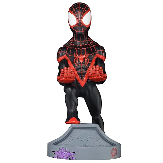 Exquisite Gaming Cable Guy - Marvel Spiderverse: Miles Morales Spiderman - Charging Controller and Device Holder - Toy - Xbox 360 by ExquisiteGaming