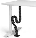 VALU Under Desk Cable Organizer, 49in - Black, with Magnet by VALU