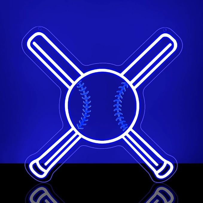 Baseball Neon Sign, Sport Led Neon Light Signs for Wall Decor Baseball LED Sign Lights Lamp for Dorm Bedroom Party Man Cave Birthday Christmas Gift for Sports Fans Dimmable USB Powered(12.2" × 12.2") - Image 6