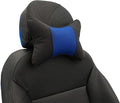 Car Neck Pillows Both Side Pu Leather 2pieces Pack Headrest Gogodog Fit for Most Cars Filled Fiber Universal Car Pillow (Black Blue) by Professinalcaraccessories