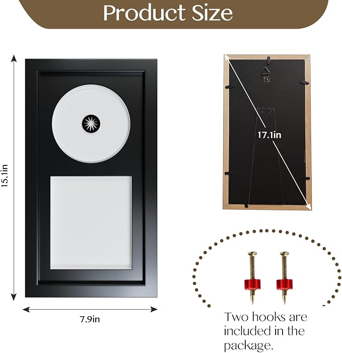Video Game Display Frame Compatible with PS2 Case and Disc, Solid Wood Box - Image 2