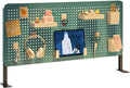Pegboard Wall Organizer Panels, Desk Pegboard, Gaming Pegboard,Table Extender for Desk,Craft Room, Kitchen, Garage, Living Room, Bathroom, and Study Room, Easy to Install ,B,40*80cm/16*31i by Unknown
