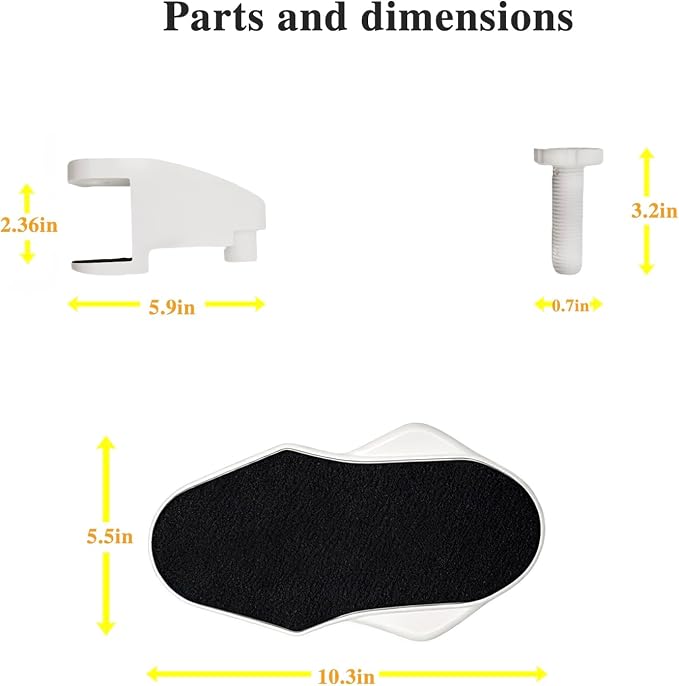 Ergonomic Computer Wrist Rest with Arm Support, 180° Rotatable Desk Extender for Keyboard - Image 4