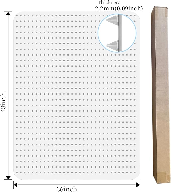 Tonaus Office Chair Mat for Carpet 36"x48" for Low Pile Carpets, Rectangle | Non-Slip Studded,2.2MM Thick Carpet Chair Mat，Transparent PVC Computer Chair Mat, Easy Glide, Scratch-Resistant - Image 2