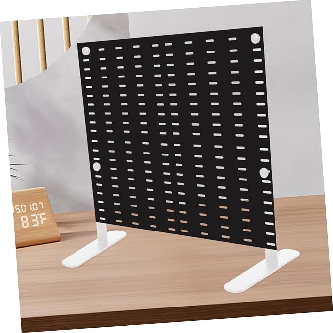 Veemoon 2pcs Adjustable Pegboard Desk Stand Desktop Riser Laptop Stand Height Adjustable Office Gaming Desk Organizer Tabletop Display - Image 4