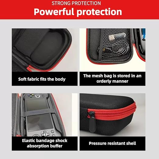 Voikoli Portable Shockproof Storage Bag Compatible with RG557 RG556,Handheld Game Console Hard Carry Case Cover - Image 4