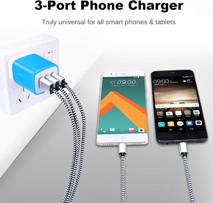 Wall Charger Adapter, USB Cubes,3Pack Universal Travel 3.1A Muti Port Plug - Image 5