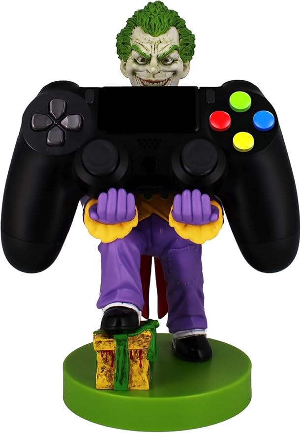 Exquisite Gaming: Warner Bros: Joker - Original Mobile Phone & Gaming Controller Holder, Device Stand, Cable Guys, Licensed Figure, Small - Image 6
