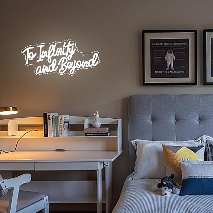 To Infinity and Beyond Neon Sign, Led Light Neon Signs for Wall Decor,Anime To Infinity and Beyond Neon Lights for Bedroom Men Cave Party Decor, Birthday Christmas Gifts for Boys and Girls - Image 7