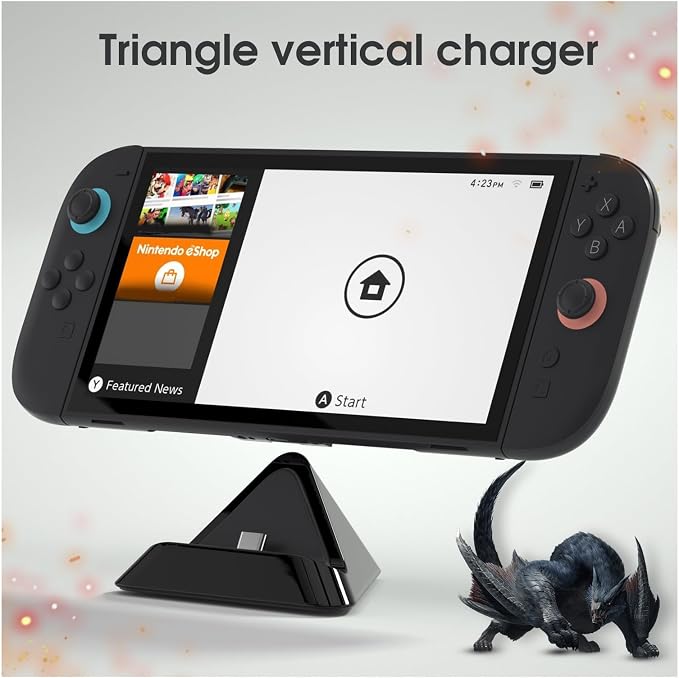ECHZOVE Portable Charging Dock for Nintendo Switch 2, Play While Charging - Image 2
