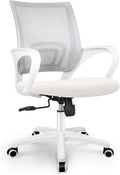 NEO CHAIR Office Computer Chair Ergonomic Mid-Back Mesh Desk Chair, Ivory | Breathable Mesh Back with Lumbar Support, Height Adjustment, Smooth Rolling Casters for Home Office, Study or Gaming Setup by NEOCHAIR