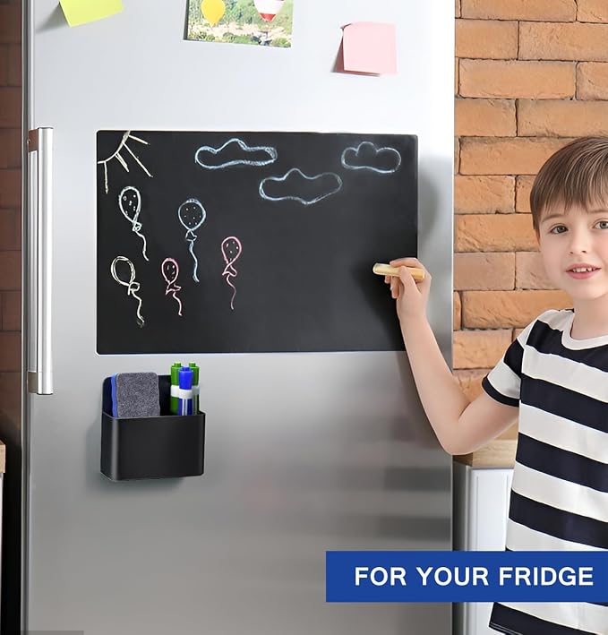 Simetufy Magnetic Dry Erase Marker Holder, Magnetic Pen Holder, Black - Image 6