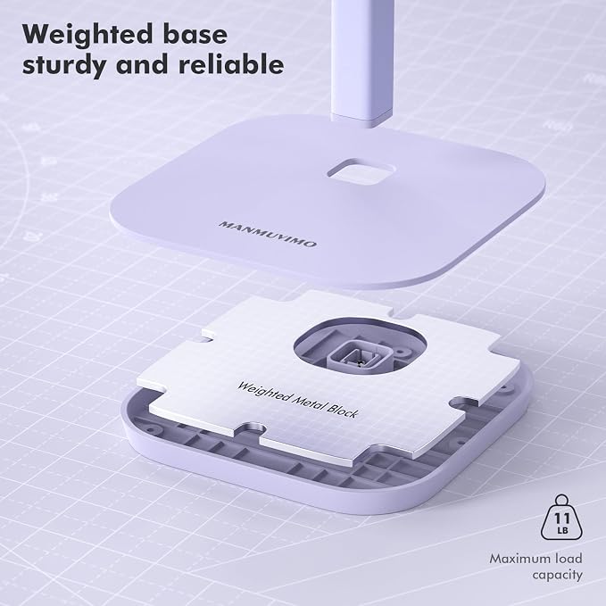 Headphone Stand, Desktop Headset Holder (Purple) Heavy Base Desk Earphone Stand Aluminum Gaming Headset Hanger Rack for AirPods Max, AirPods, AirPods Pro, Beats, Bose - Image 4