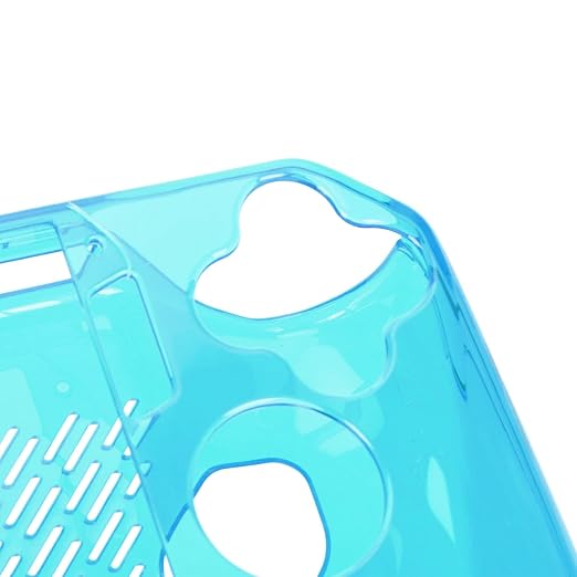 Clear Shockproof TPU Protective Case for ROG Ally Handheld 2023, Transparent Game Console Cover with Foldable Stand and Non - Slip Grip for Gaming Comfort (Transparent Blue) - Image 8