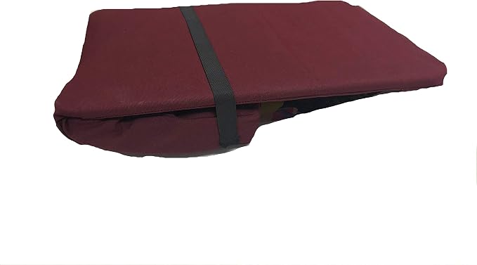 Original BackJack-Made in THE USA- Folding Burgundy Cotton Fabric Lightweight Floor Seating Chair for Gaming, Families, Parents, Daycare, Back Support, Reading, Yoga, Meditation, Dorm - Image 6