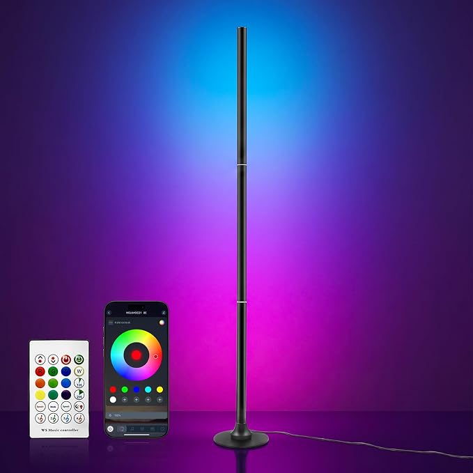 sylvwin Corner Floor Lamp,Smart Ambient Light for Gaming Room by sylvwin