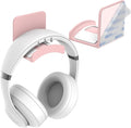 HomeMount Headphone Hook for Desk, Headset & Controller Holder, Pink 1 Pcs | Space-saving headphone hanger and wall mount alternative, durable ABS with non-slip pad, supports up to 1 kg by HomeMount