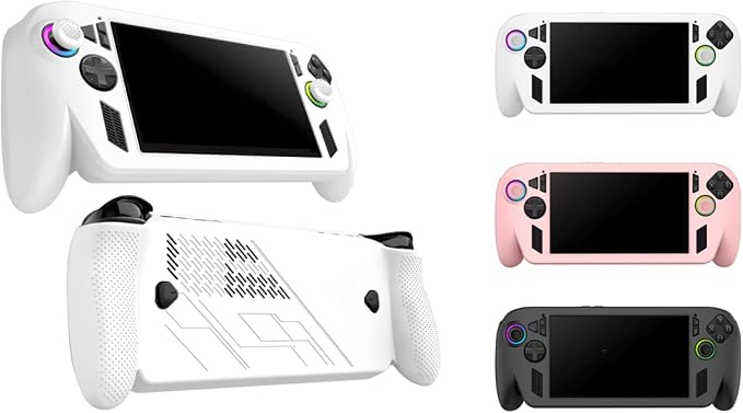 Silicone Protective Cover for ROG Ally X Portable Console Ergonomic Anti-Drop,Scratch Resistant Protective Cover Stand for ROG Ally X Gaming Gear - Image 3