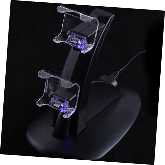 Controller Charger Charging Station Dual USB Charging Dock for Pro Slim Controllers with Led Indicator for Gamepad Storage - Image 3