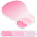 AKIT Ergonomic Mouse Pad and Keyboard Wrist Rest Set,Gel Mousepad,Rose Pink by AKITHomeGarden