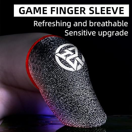 Flexible Gaming Finger Gloves Protectors with Ventilated Fabric Perfect for Shooters Competitive 2pcs Wicking Finger Sleeves - Image 5