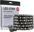 BTF-LIGHTING RGBW LED Strip Warm White 16.4ft 60LED DC12V UL Listed IP65 by BTF-LIGHTING