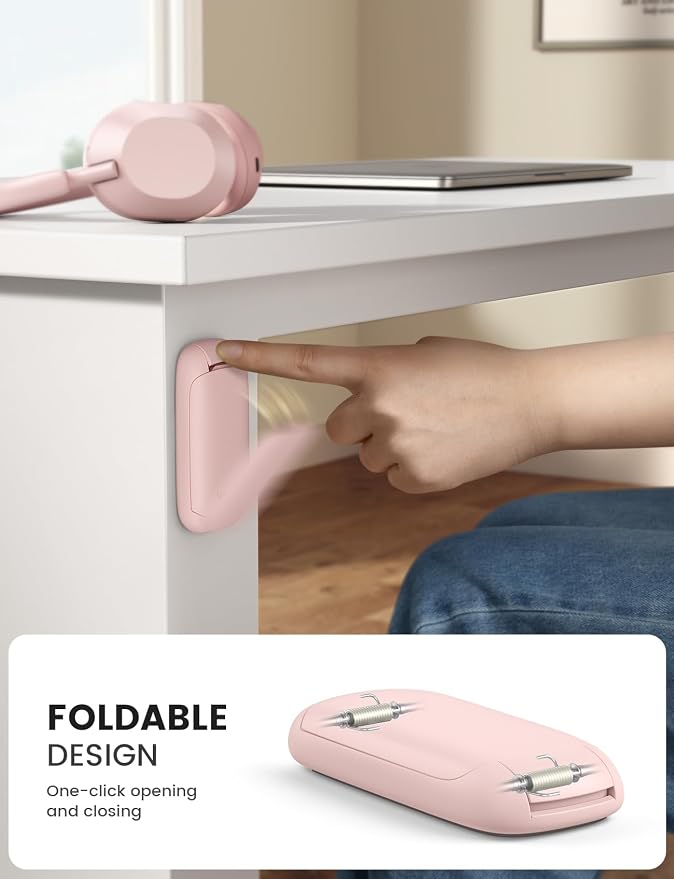 Lamicall Headphone Stand, Sticky Headset Holder, Foldable Headphone Holder - Image 2