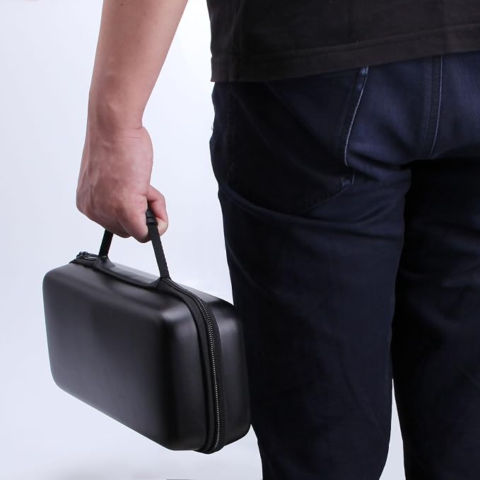 Portable Travel Daily Carry Case for MSI Claw A1M 7" 2024 Hard Sleeve Shell Cover Handheld Game Console Skin Protective Storage Bag with Non-Slip,Anti-Collision,Shockproof (Black) - Image 7